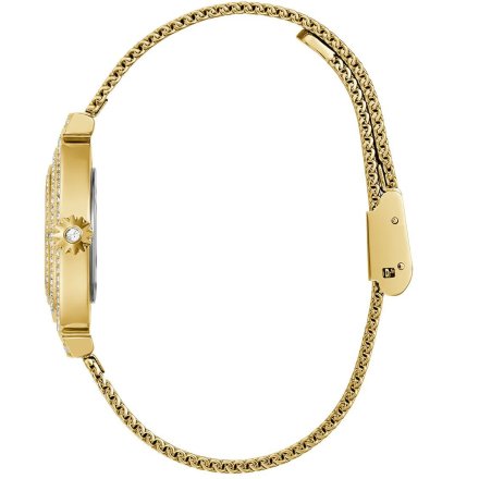 Guess Dream zegarek damski złoty na bransolecie kryształowe okręgi GW0550L2