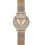 Guess Mini Iconic zegarek damski rose gold z bransoletką i kryształkami GW0671L3