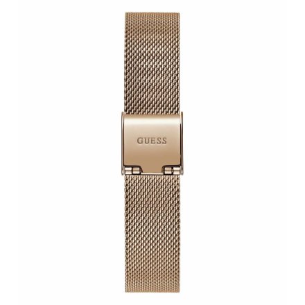 Guess Mini Iconic zegarek damski rose gold z bransoletką i kryształkami GW0671L3