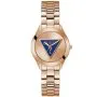 Guess Tri Plaque zegarek damski rose gold na bransolecie trójkąt GW0675L3