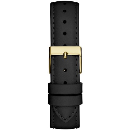 Guess Plush zegarek damski złoty z czarnym paskiem GW0688L2