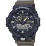 Casio G-SHOCK zegarek dwukolorowy wojskowy zielony GA-710TU-1A3ER