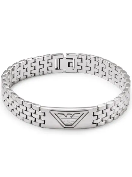 Emporio Armani EAGLE LOGO bransoletka męska srebrna EGS3126040