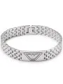 Emporio Armani EAGLE LOGO bransoletka męska srebrna EGS3126040