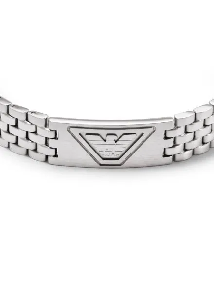 Emporio Armani EAGLE LOGO bransoletka męska srebrna EGS3126040