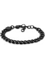 Fossil Ellis Chain bransoletka łańcuch pancerka czarna JF04634001