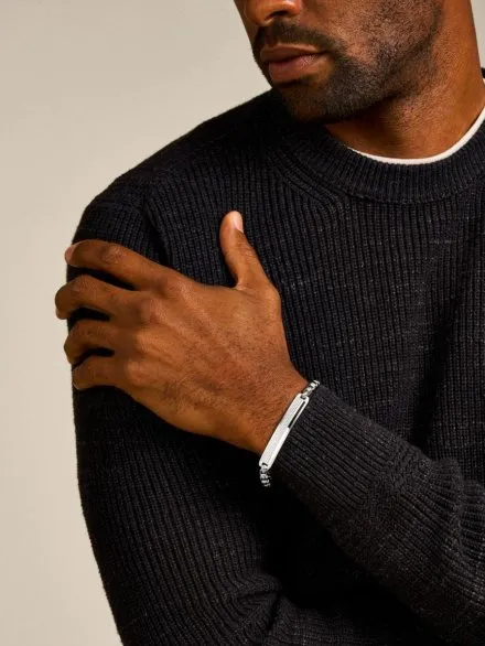 Fossil Knox Knurled bransoletka łańcuch kostka JF04767040