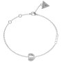 Srebrna bransoletka Guess z sercem LOVELY GUESS JUBB03036JW (S)