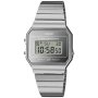 Casio Vintage zegarek w stylu retro ze srebrną tarczą A700WEV-7AEF