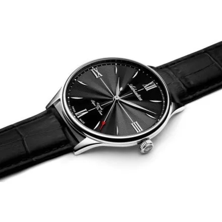 Adriatica Super de Luxe zegarek męski mechaniczny retro czarno-srebrny A1230.5264MXL