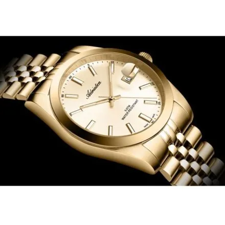 Adriatica elegancki męski złoty z datownikiem A1299.1111Q