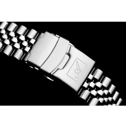 Adriatica zegarek męski srebrny z różowozłotym pierścieniem A1299.R117Q