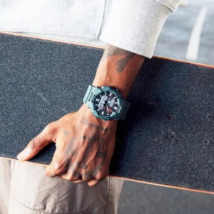 Casio G-SHOCK zegarek niebieski ze wskazówkami GA-010-2AER