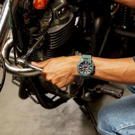 Casio G-SHOCK zegarek niebieski ze wskazówkami GA-010-2AER