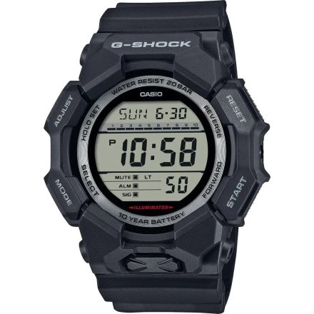 Casio G-SHOCK zegarek czarny z wyświetlaczem GD-010-1ER