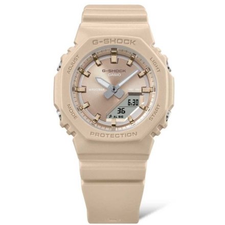 Casio G-SHOCK damski zegarek sportowy kremowy GMA-P2100ST-9AER