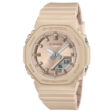 Casio G-SHOCK damski zegarek sportowy kremowy GMA-P2100ST-9AER