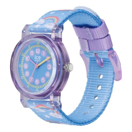 Ice-watch Learning S błękitny tęcza zegarek dziewczęcy z cyferkami do nauki 023299