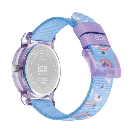 Ice-watch Learning S błękitny tęcza zegarek dziewczęcy z cyferkami do nauki 023299