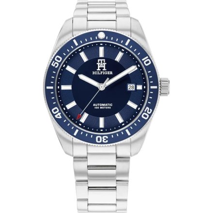 Tommy Hilfiger TH85 Automatic zegarek męski granatowy na bransolecie 1710591