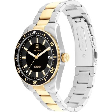 Tommy Hilfiger TH85 Automatic zegarek męski czarny na bransolecie 1710552