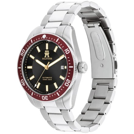 Tommy Hilfiger TH85 Automatic zegarek męski czerwony na bransolecie 1792154