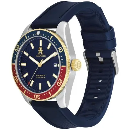 Tommy Hilfiger TH85 Automatic zegarek męski granatowy na pasku 1792141