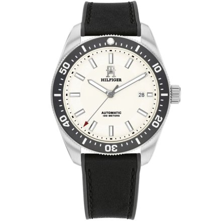 Tommy Hilfiger TH85 Automatic zegarek męski czarny na pasku 1792153