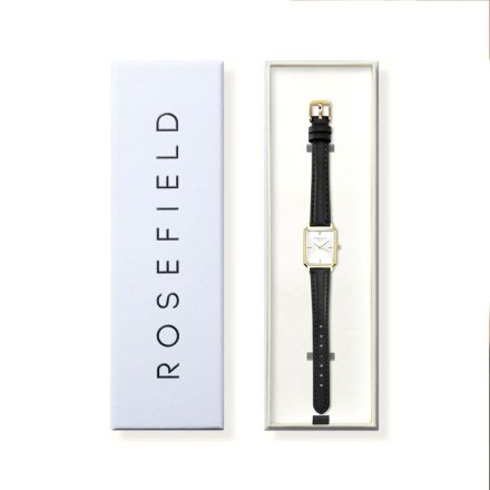 Rosefield Octagon zegarek damski złoty z białą tarczą OWBLG-O84