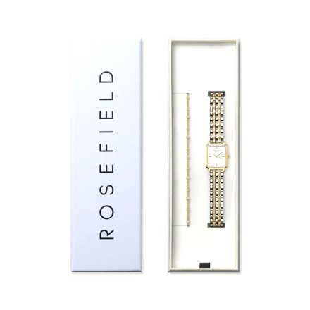 Rosefield Octagon zegarek damski dwukolorowy + bransoletka OWDSG-X279