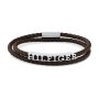 Tommy Hilfiger Bryan bransoletka męska pleciona skórzana brązowa 2790589
