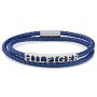Tommy Hilfiger Bryan bransoletka męska pleciona skórzana niebieska 2790588