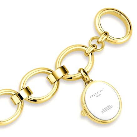 Rosefield Oval Charm zegarek zawieszka na bransoletce złoty SWGSG-OV13