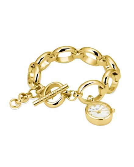 Rosefield Oval Charm zegarek zawieszka na bransoletce złoty SWGSG-OV13