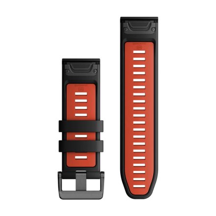 Czarno-czerwony pasek 26 mm do Garmin Fenix 8 51 / Enduro / Epix Pro/ Instinct 2X 010-13281-06