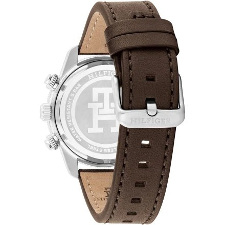 Tommy Hilfiger TH85 zegarek męski na brązowym pasku z chronografem 1792163