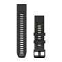 Czarno-szary pasek 22 mm do Garmin Fenix 8 47mm / Fenix 7 / Fenix 6  010-13392-00