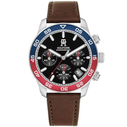 Tommy Hilfiger TH85 zegarek męski z dwukolorowym pierścieniem 1792166