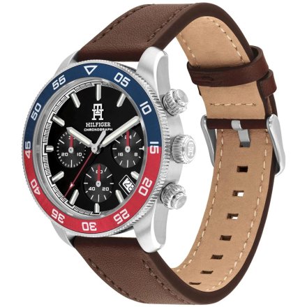 Tommy Hilfiger TH85 zegarek męski z dwukolorowym pierścieniem 1792166