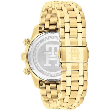 Tommy Hilfiger TH85 zegarek męski złoty z granatową tarczą 1792158