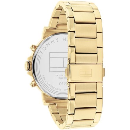 Tommy Hilfiger Tyson zegarek męski złoty z czarną tarczą 1710589