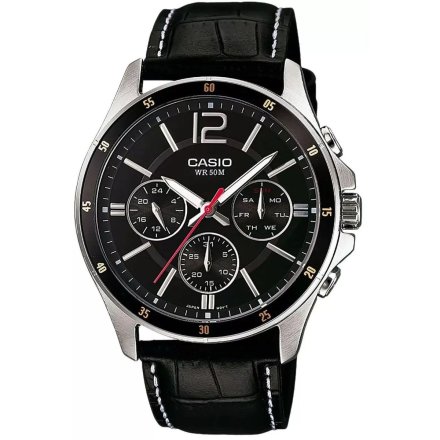 Casio Classic zegarek z bransoletką z multidatownikiem MTP-1374PL-1AVEF