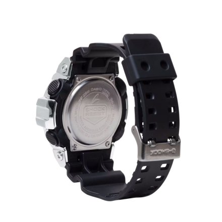 Casio G-SHOCK zegarek srebrny z czarnym paskiem GM-700-1AER