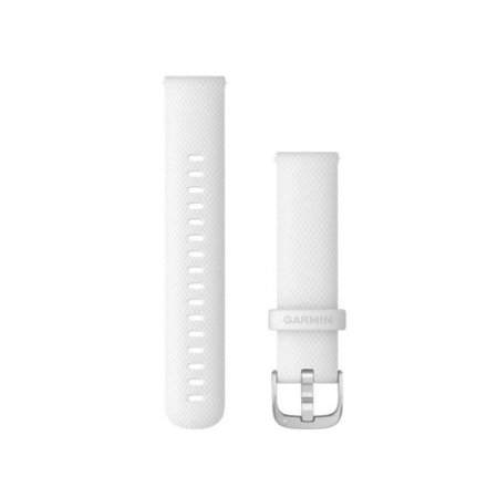 Biały pasek 18 mm Garmin do Venu 3S Venu 2S Forerunner 265S Forerunner 265S Vivoactive 4S 3S 010-12932-0B