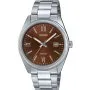 Casio Classic zegarek srebrny na bransolecie z brązową tarczą MTP-1302DD-5AVEF