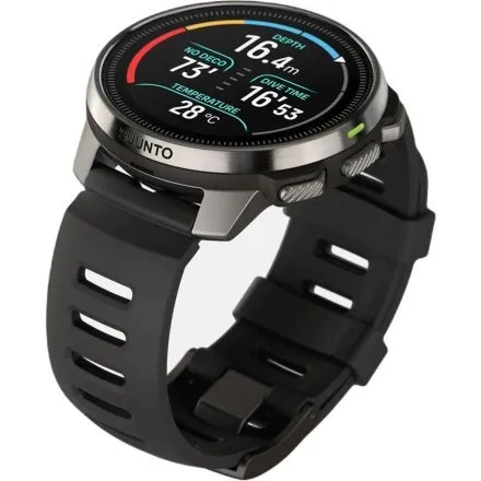 SUUNTO Ocean Steel Black SS050983000 srebrno-czarny zegarek do nurkowania i treningów