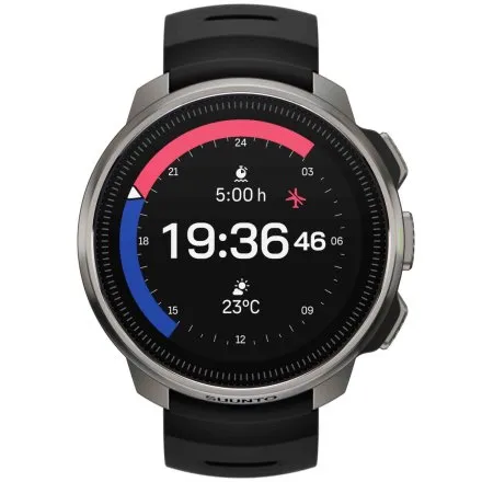 SUUNTO Ocean Steel Black SS050983000 srebrno-czarny zegarek do nurkowania i treningów