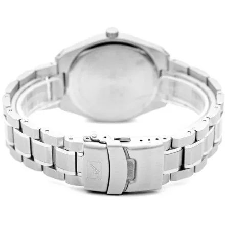 Adriatica zegarek męski srebrny z różowozłota otoczka i czarna tarcza A8343.R156Q