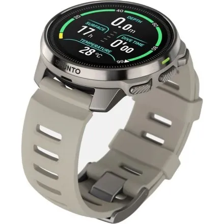 SUUNTO Ocean Steel Sand SS050984000 beżowo-srebrny zegarek do nurkowania i treningów