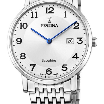 Festina Swiss Made 20018/4  Zegarek Męski na bransolecie z datownikiem